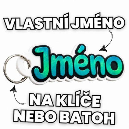 jmenovka pro děti na klíče